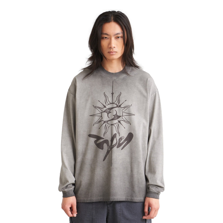 NINE POINT NINE "THE SUN" LS TEE-BLACK