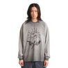 NINE POINT NINE "THE SUN" LS TEE-GREY