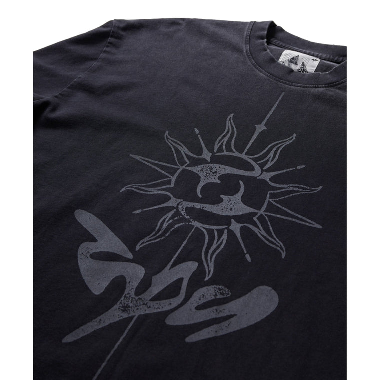 NINE POINT NINE "THE SUN" LS TEE-BLACK