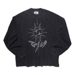 NINE POINT NINE "THE SUN" LS TEE-BLACK