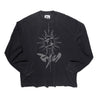 NINE POINT NINE "THE SUN" LS TEE-BLACK
