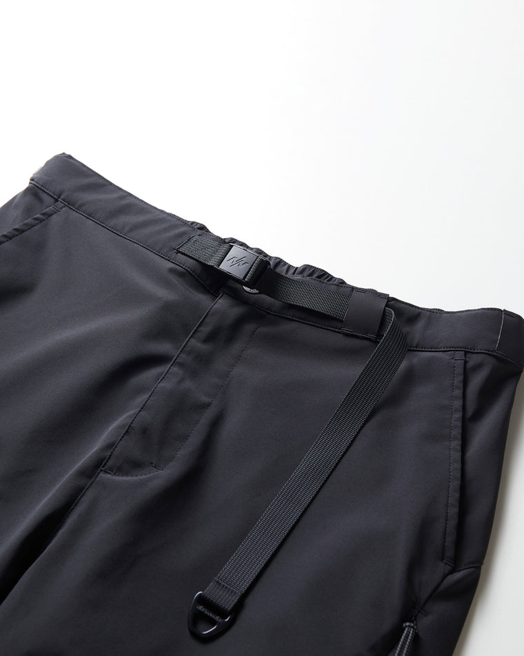 NINE POINT NINE THE SUN SHELL PANTS-BLACK