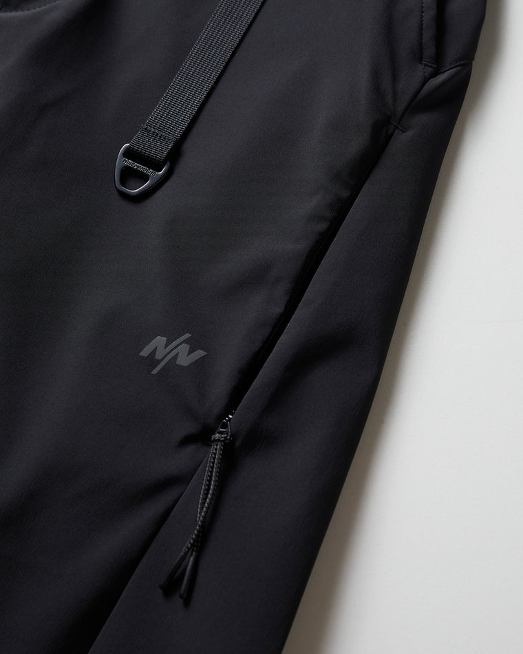 NINE POINT NINE THE SUN SHELL PANTS-BLACK