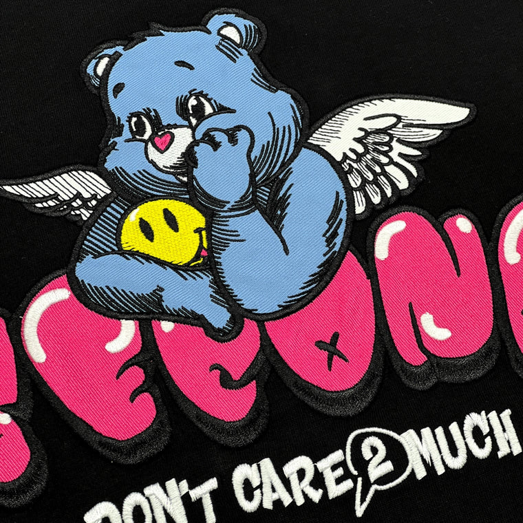 2ND CLOSET "THINKIN' BEAR" APPLIQUE S/S T-SHIRT-BLACK
