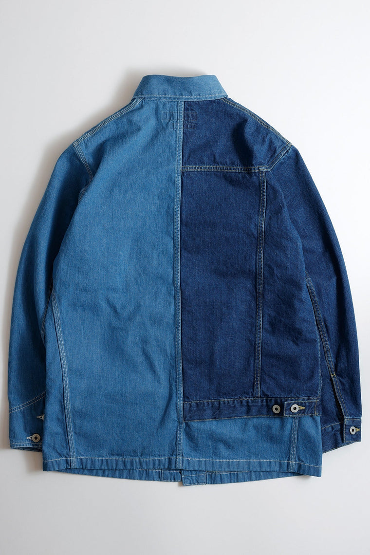 FUNDAMENTAL THIRD JACKET COVERALL 3YR WASH-INDIGO