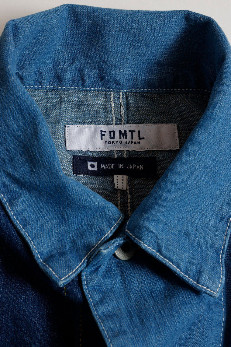 FUNDAMENTAL THIRD JACKET COVERALL 3YR WASH-INDIGO