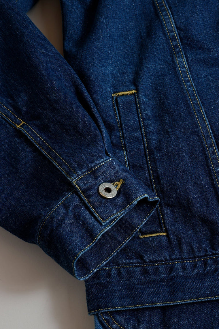 FUNDAMENTAL THIRD JACKET COVERALL 3YR WASH-INDIGO