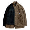 FUNDAMENTAL THIRD JACKET COVERALL RINSE-BROWN