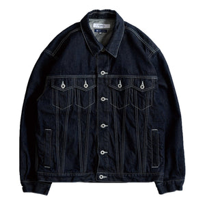FUNDAMENTAL THIRD THIRD JACKET RINSE-INDIGO