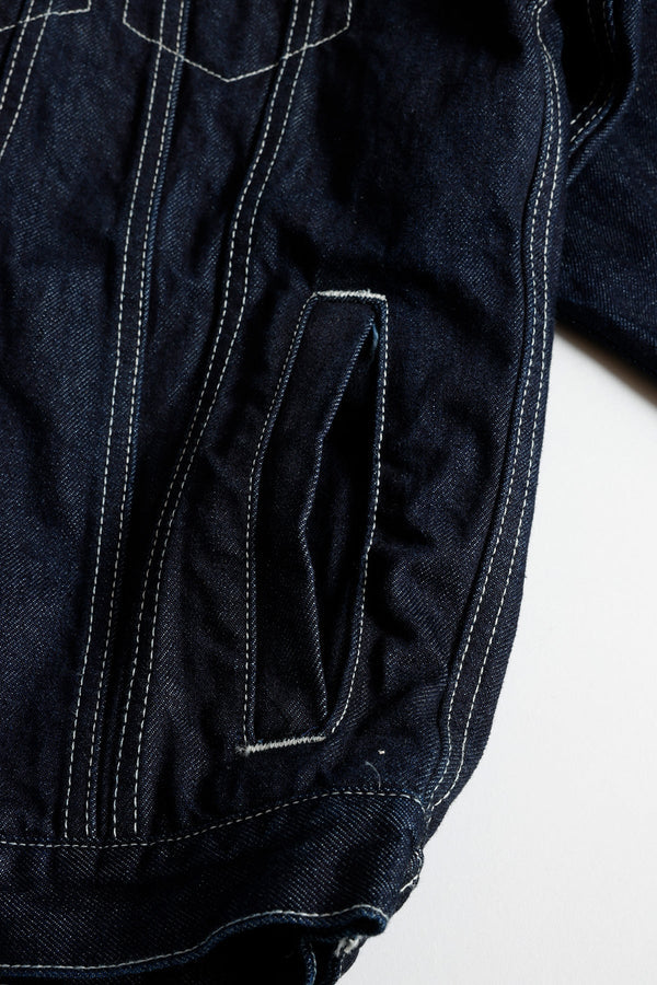 FUNDAMENTAL THIRD THIRD JACKET RINSE-INDIGO