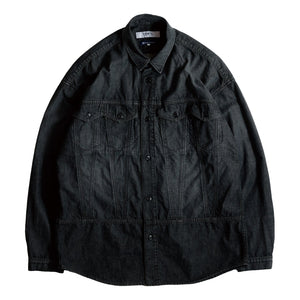 FUNDAMENTAL THIRD THIRD SHIRT 3YR WASH-BLACK