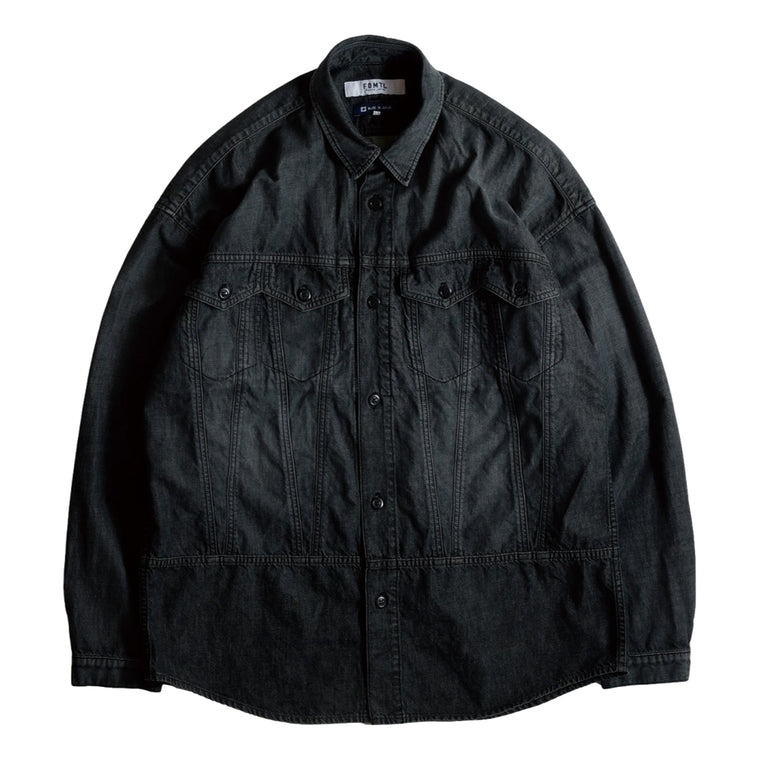 FUNDAMENTAL THIRD THIRD SHIRT 3YR WASH-BLACK