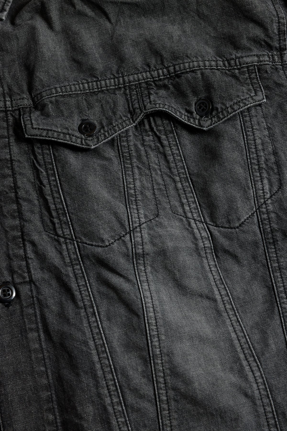 FUNDAMENTAL THIRD THIRD SHIRT 3YR WASH-BLACK