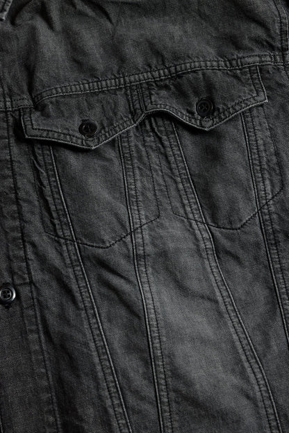 FUNDAMENTAL THIRD THIRD SHIRT 3YR WASH-BLACK