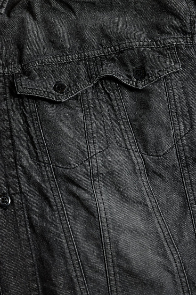 FUNDAMENTAL THIRD THIRD SHIRT 3YR WASH-BLACK