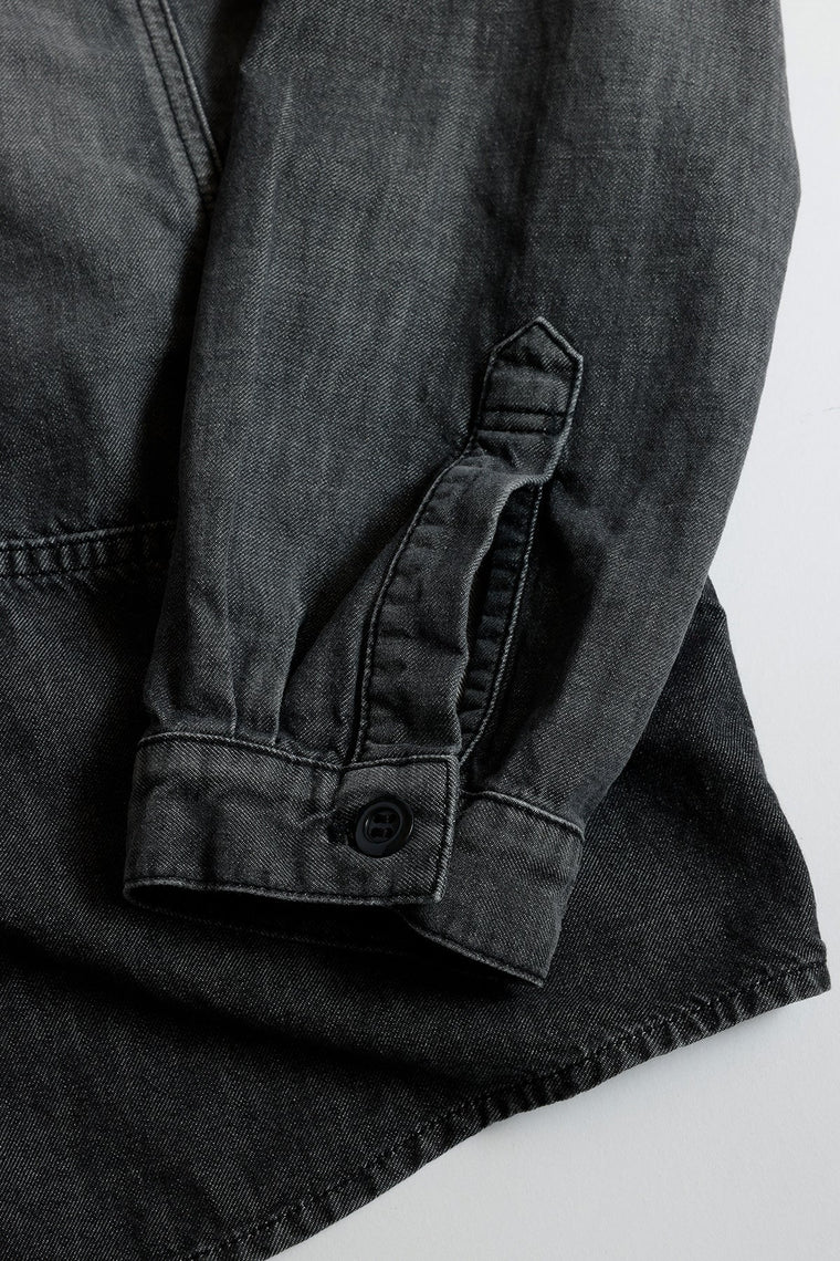 FUNDAMENTAL THIRD THIRD SHIRT 3YR WASH-BLACK