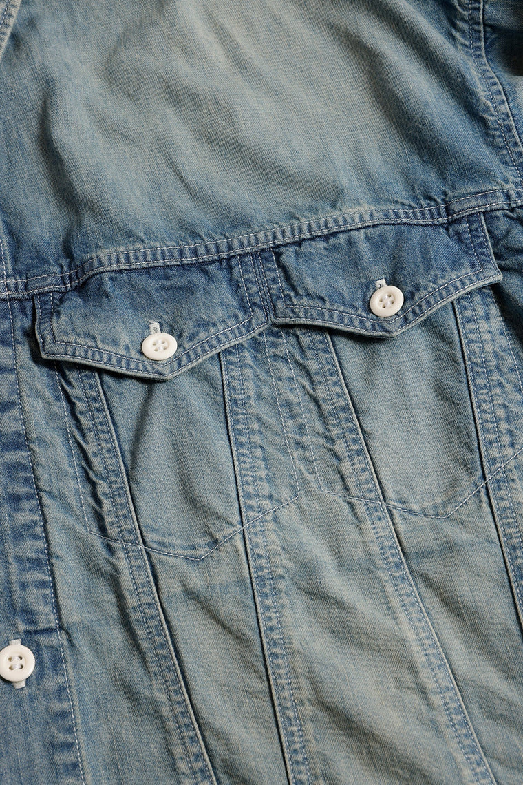 FUNDAMENTAL THIRD THIRD SHIRT 3YR WASH-INDIGO