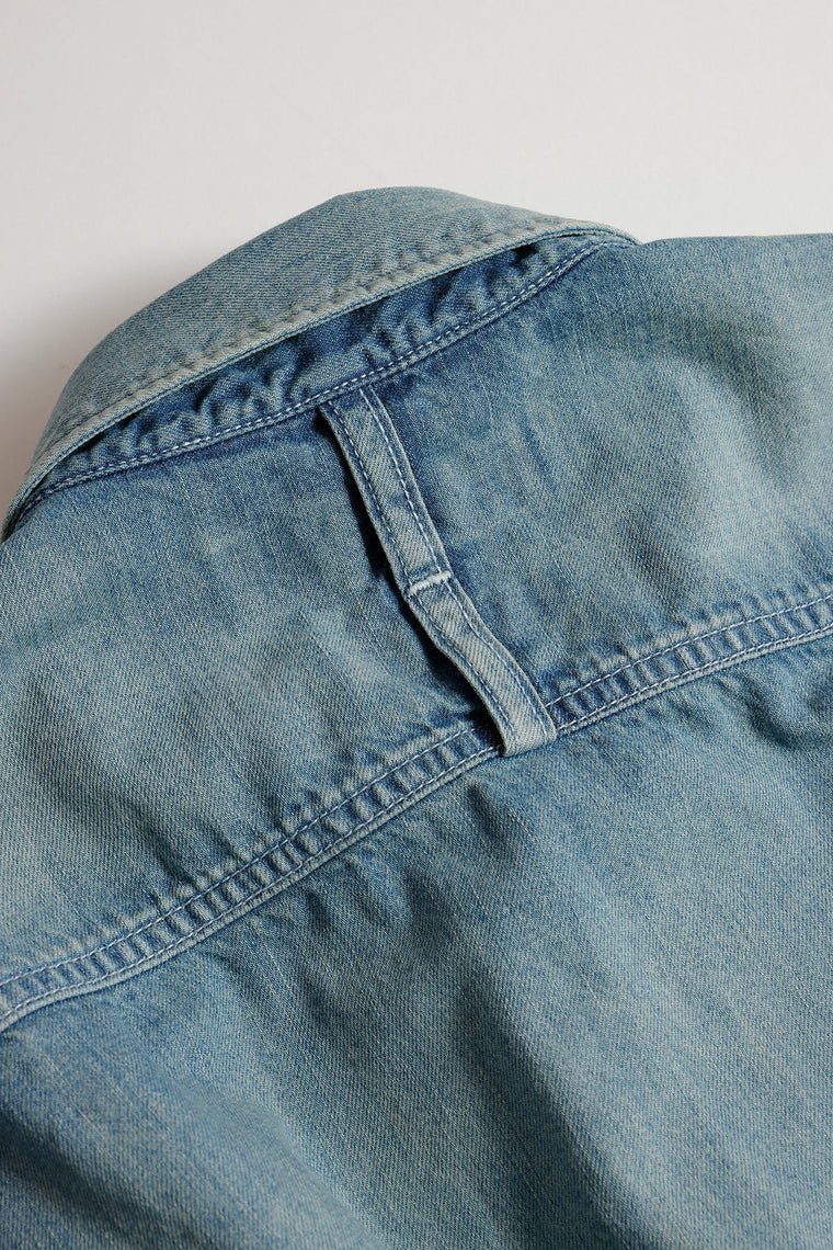 FUNDAMENTAL THIRD THIRD SHIRT 3YR WASH-INDIGO