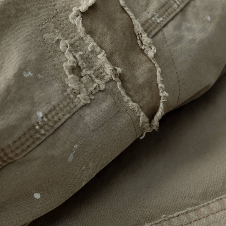 MADNESS THRASHED WORK JACKET. REGULAR (MADE IN JAPAN)-BEIGE