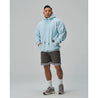 TEAMJOINED TJTC™ EMBROIDERED PATCH SHERPA HOODIE-UNIVERSITY BLUE