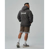 TEAMJOINED TJTC™ EMBROIDERED PATCH SHERPA HOODIE-FOSSIL GREY