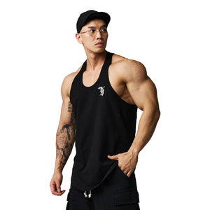 TEAMJOINED TJTC™ 7TH GOTHIC MUSCLE STRINGER-BLACK