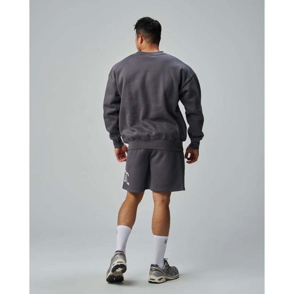 TEAMJOINED TJTC™ FLEECE OVERSIZED SWEATSHIRT-DARK GREY