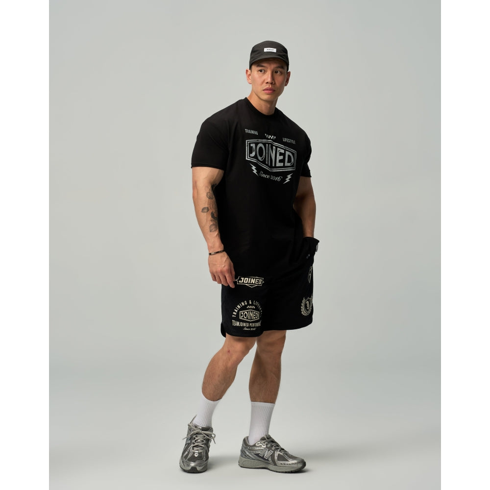 TEAMJOINED TJTC™ RACING RIBBED NECK FLEXFIT TOP-BLACK