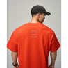 TEAMJOINED TJTC™ TJ GOTHIC LOGO HEAVY OVERSIZED-ORANGE/RED
