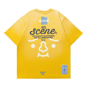 SCENE BY ICE FIRE x TO-FU SUMMER TEE C-YELLOW