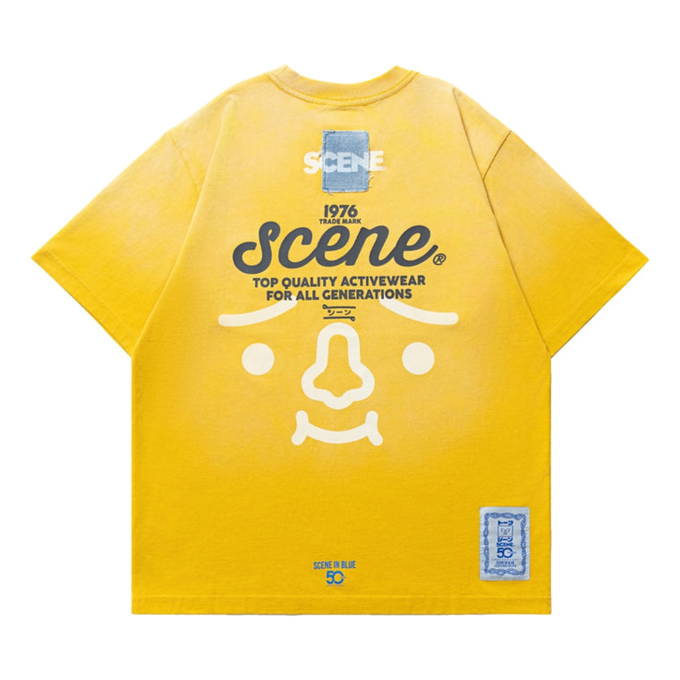 SCENE BY ICE FIRE x TO-FU SUMMER TEE C-YELLOW