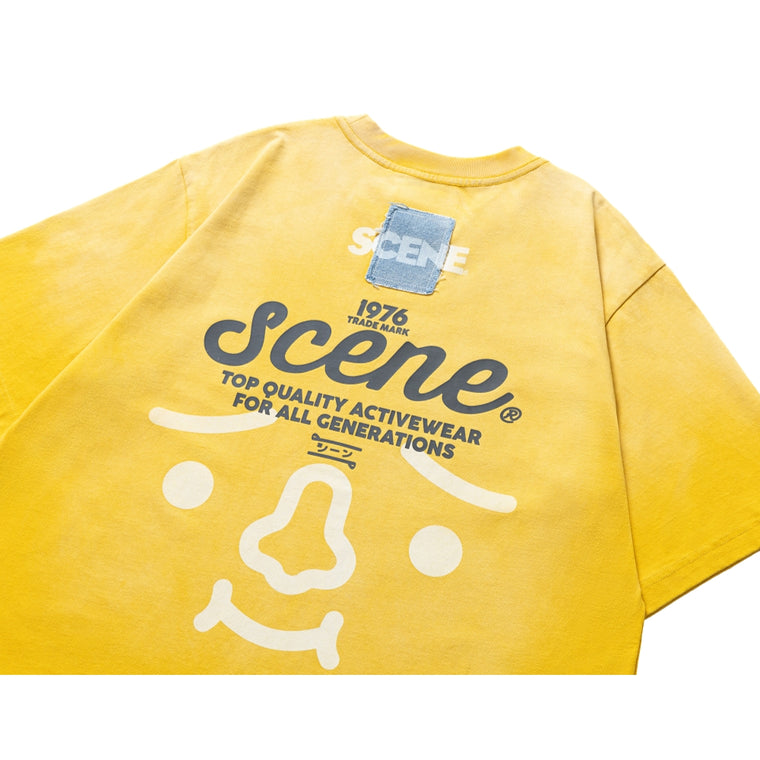 SCENE BY ICE FIRE x TO-FU SUMMER TEE C-YELLOW