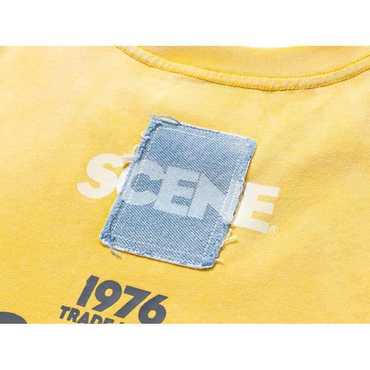 SCENE BY ICE FIRE x TO-FU SUMMER TEE C-YELLOW