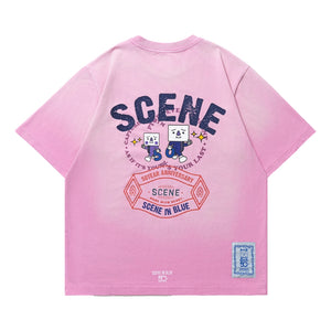 SCENE BY ICE FIRE x TO-FU SUMMER TEE D-PINK