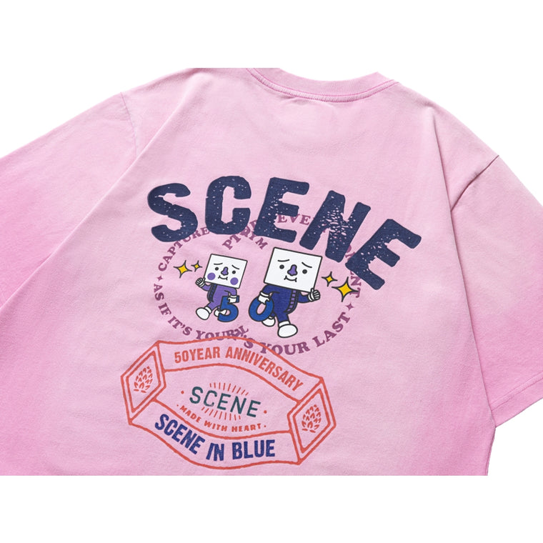 SCENE BY ICE FIRE x TO-FU SUMMER TEE D-PINK