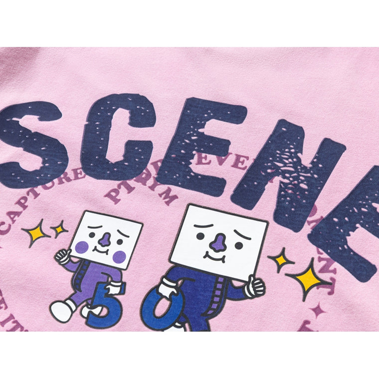 SCENE BY ICE FIRE x TO-FU SUMMER TEE D-PINK