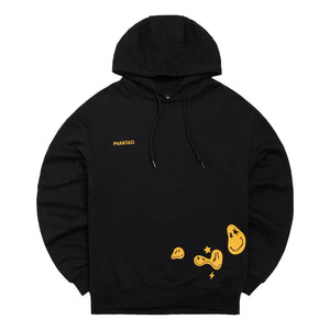 PHANTACI TRANSFORM SMILEY HOODIE-BLACK