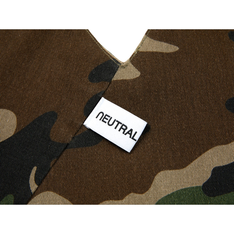 NEUTRAL SOCIETY TRIANGLE TOTE BAG-CAMO