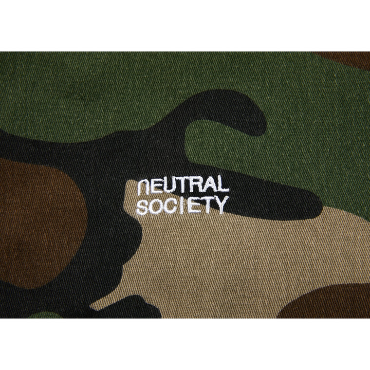 NEUTRAL SOCIETY TRIANGLE TOTE BAG-CAMO