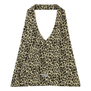 NEUTRAL SOCIETY TRIANGLE TOTE BAG-LEOPARD