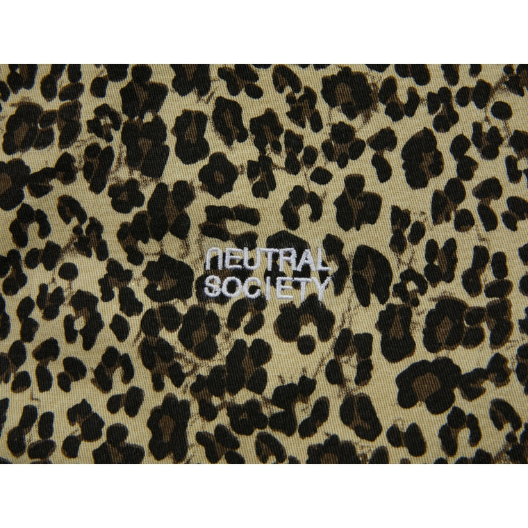 NEUTRAL SOCIETY TRIANGLE TOTE BAG-LEOPARD