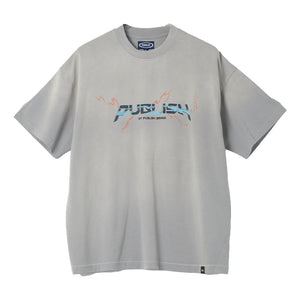 PUBLISH TUNDER LOGO TEE-GREY