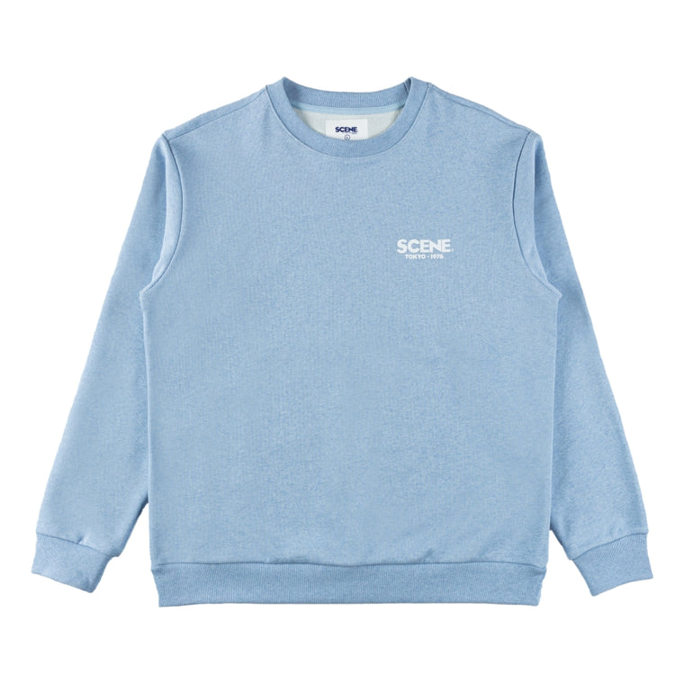 SCENE BY ICE FIRE TOKYO 1976 SWEATER-LIGHT BLUE