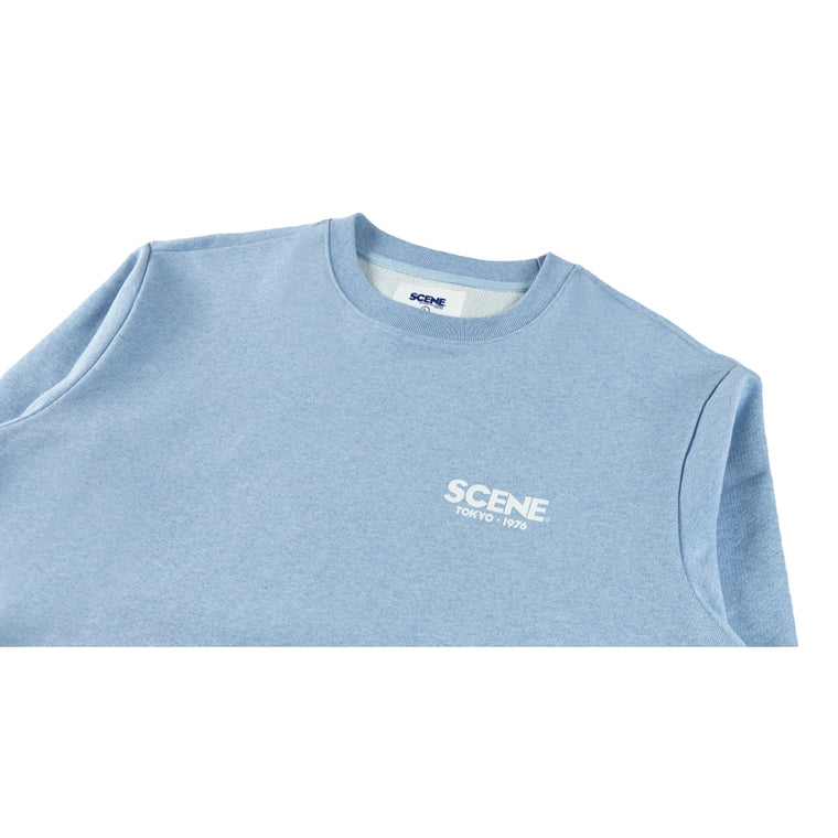SCENE BY ICE FIRE TOKYO 1976 SWEATER-LIGHT BLUE