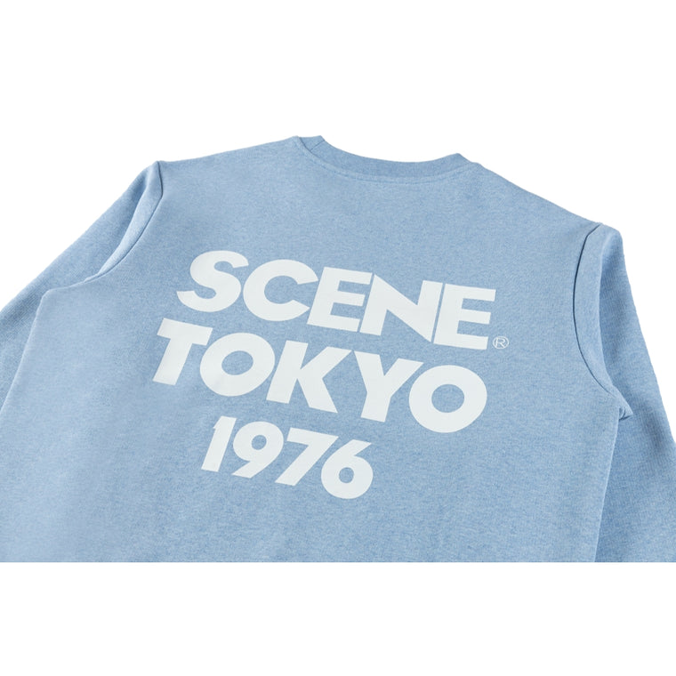 SCENE BY ICE FIRE TOKYO 1976 SWEATER-LIGHT BLUE