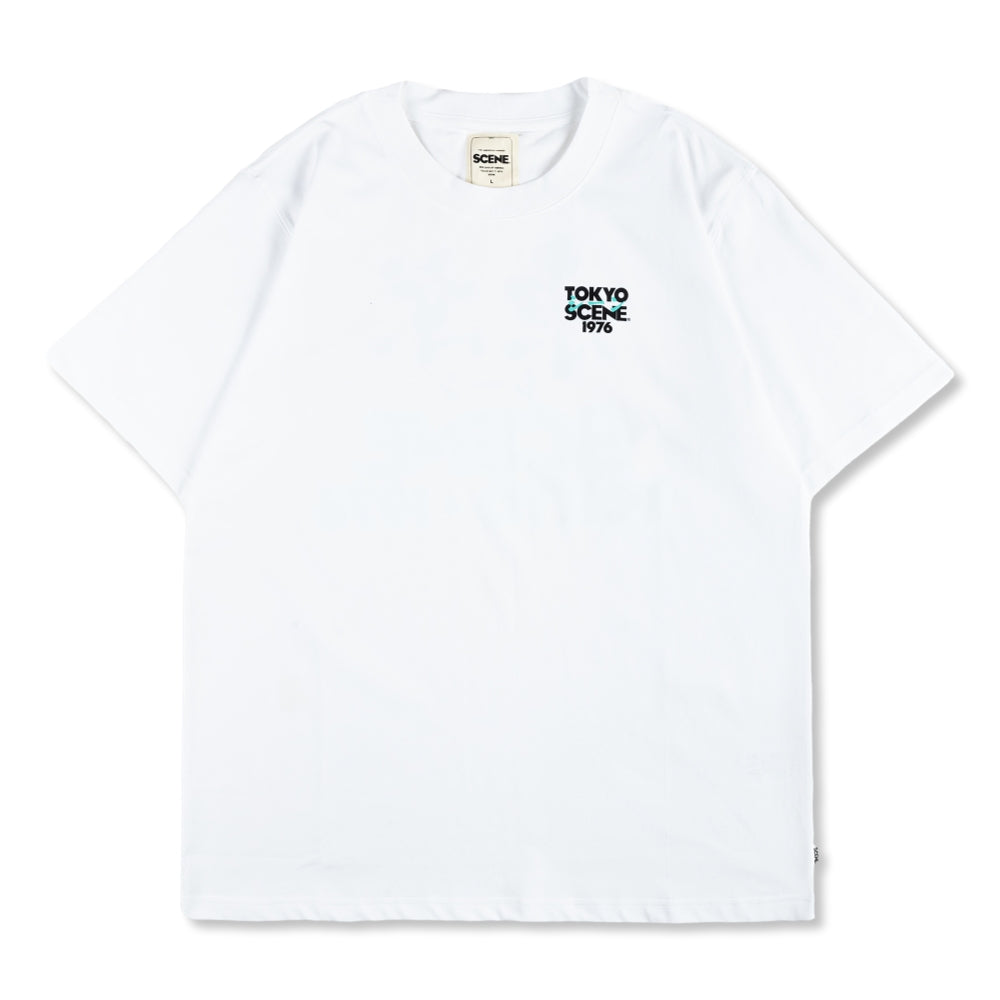 SCENE BY ICE FIRE TOKYO HANJI 1976 TEE // WHITE-WHITE