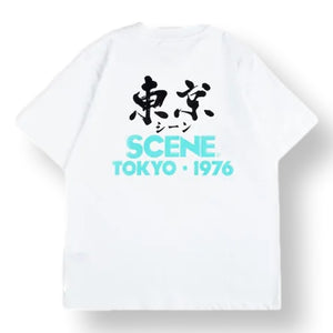 SCENE BY ICE FIRE TOKYO HANJI 1976 TEE // WHITE-WHITE
