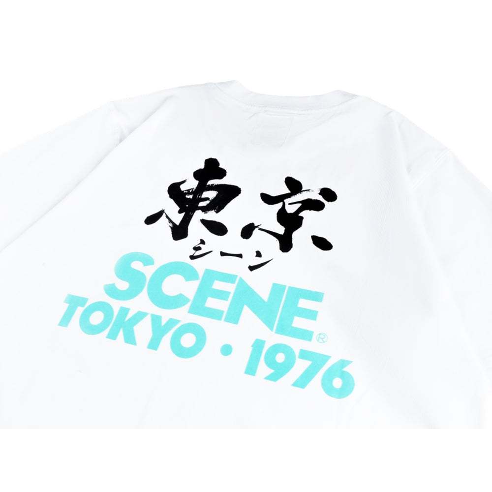 SCENE BY ICE FIRE TOKYO HANJI 1976 TEE // WHITE-WHITE