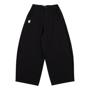 NEUTRAL SOCIETY UNISEX BARREL PANTS-BLACK