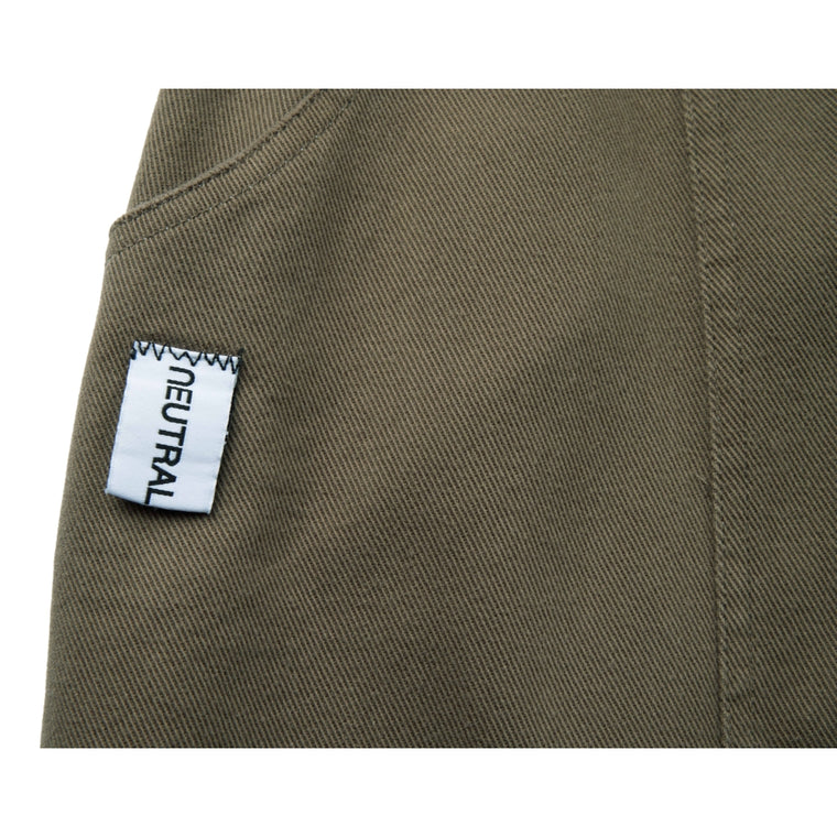 NEUTRAL SOCIETY UNISEX BARREL PANTS-OLIVE